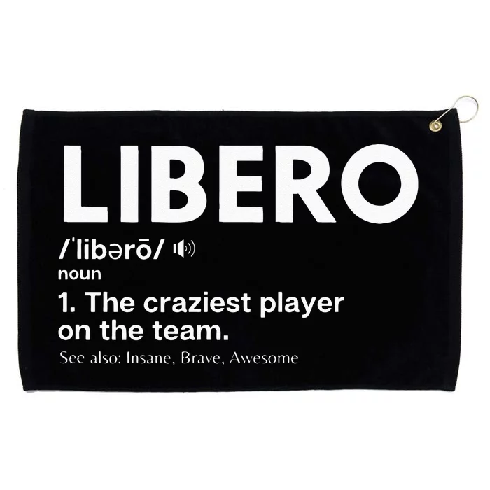 Funny Volleyball Players Libero Grommeted Golf Towel