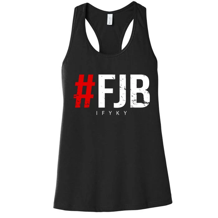 F.J.B Vintage Pro American IFYKY FJB F Biden Women's Racerback Tank