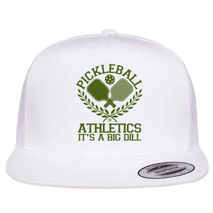 Funny Vintage Pickleball Athletics It's A Big Dill Flat Bill Trucker Hat