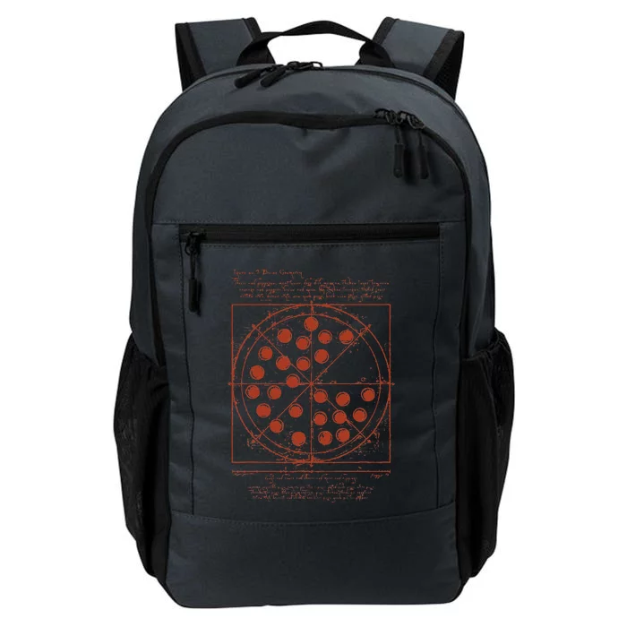 Funny Vitruvian Pizza Tee Da Vinci Movie Reference Daily Commute Backpack