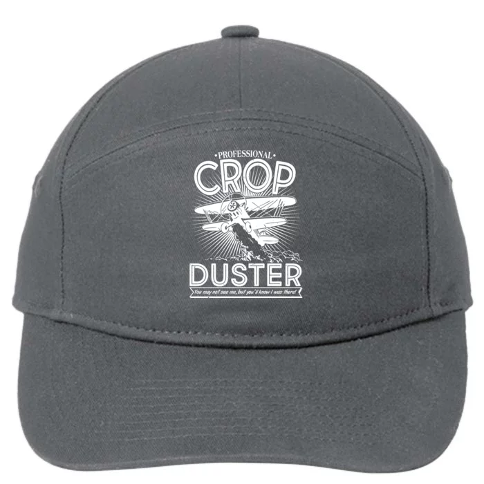 Funny Vintage Professional Crop Duster 7-Panel Snapback Hat