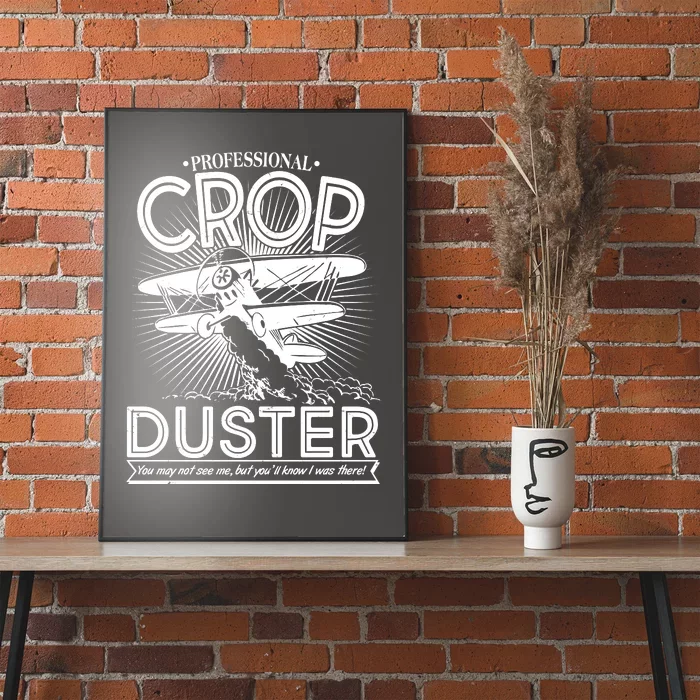 Funny Vintage Professional Crop Duster Poster