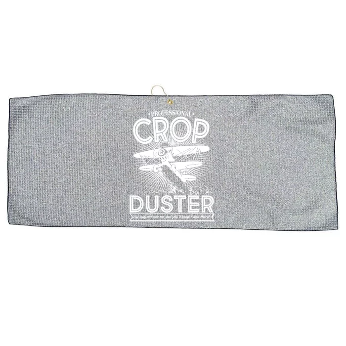 Funny Vintage Professional Crop Duster Large Microfiber Waffle Golf Towel