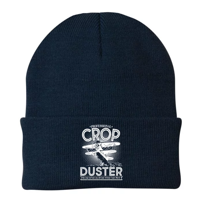 Funny Vintage Professional Crop Duster Knit Cap Winter Beanie