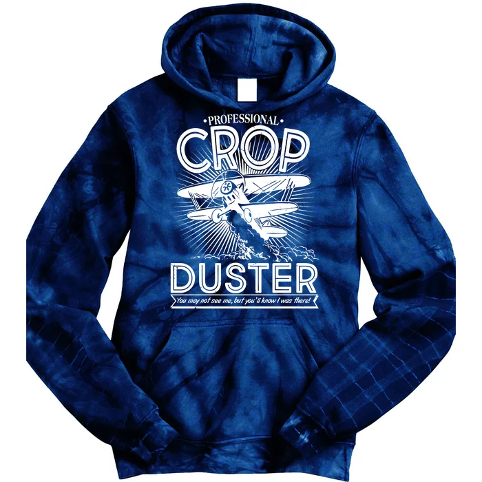 Funny Vintage Professional Crop Duster Tie Dye Hoodie