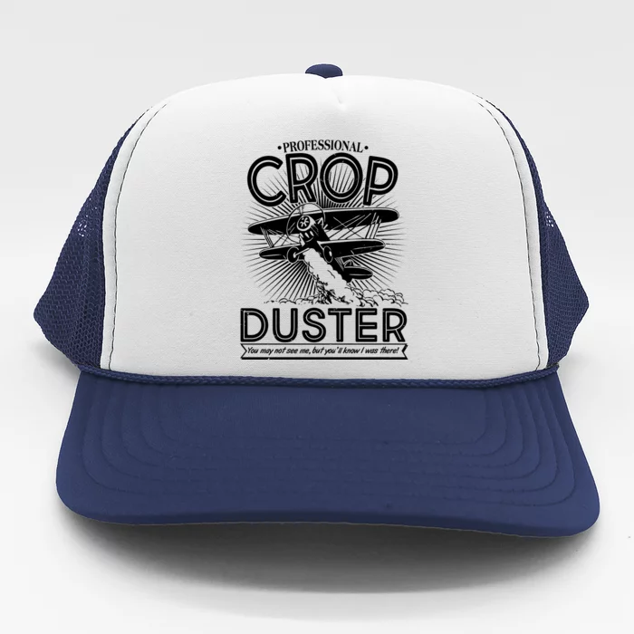 Funny Vintage Professional Crop Duster Trucker Hat