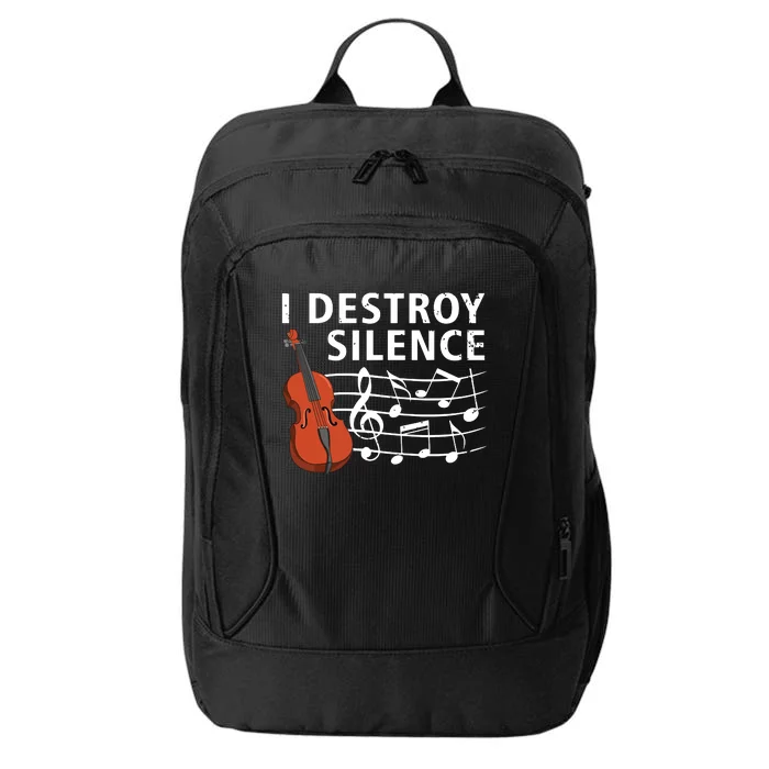 Funny Violin Player Art For Men Women Fiddle Violinist City Backpack