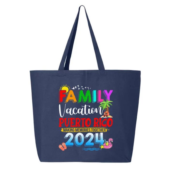 Family Vacation Puerto Rico 2024 Making Memories Together 25L Jumbo Tote