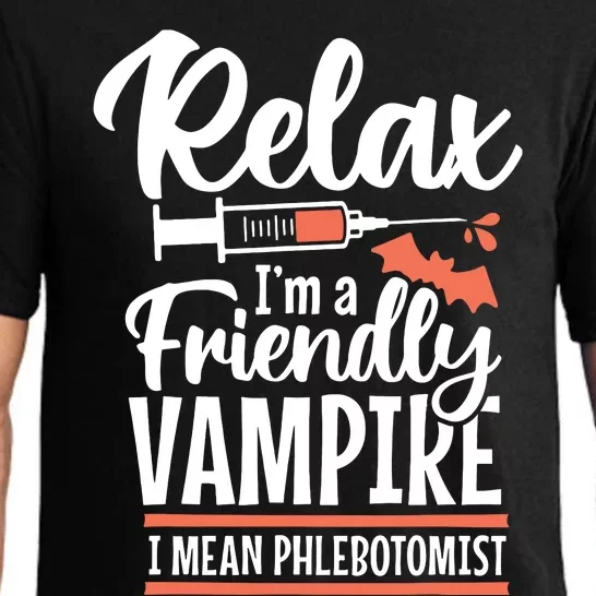 Funny Vampire Phlebotomist Phlebotomy Technician Tech Nurse Pajama Set