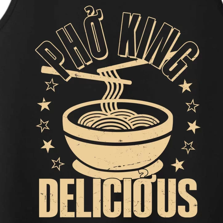 Funny Vintage PHO King Delicious Performance Tank