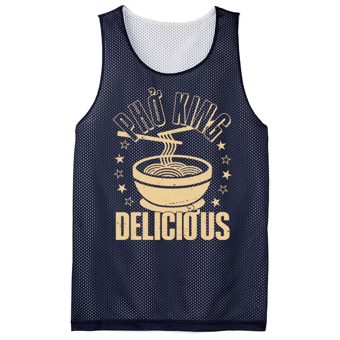 Funny Vintage PHO King Delicious Mesh Reversible Basketball Jersey Tank