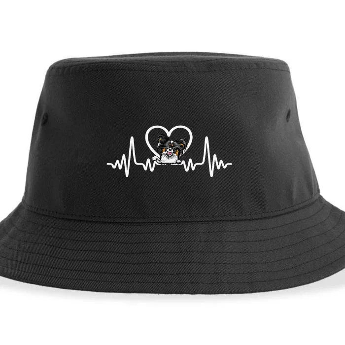 Funny Valentines Papillion Heart Puppy Dog Lover Sustainable Bucket Hat