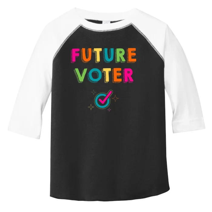 Future Voter Political Vote 2024 Toddler Fine Jersey T-Shirt