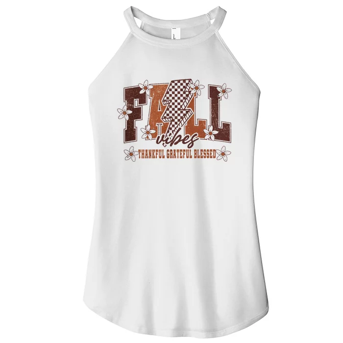 Fall Vibes Pumpkin Spice Women’s Perfect Tri Rocker Tank