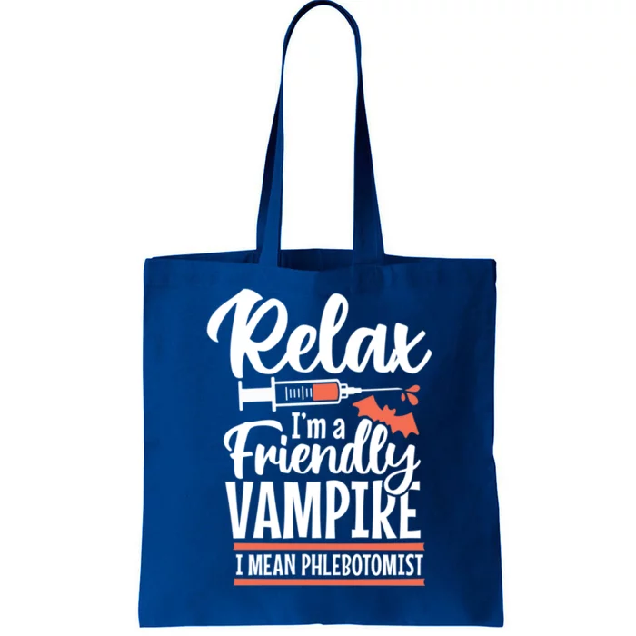 Funny Vampire Phlebotomist Phlebotomy Technician Tech Nurse Cool Gift Tote Bag