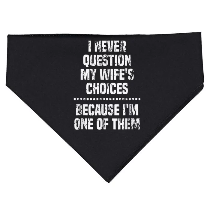 Funny Valentine Quote Clothes From Wife For Husband USA-Made Doggie Bandana