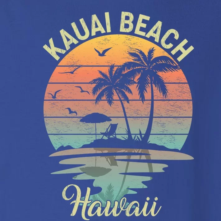 Family Vacation Retro Vintage Hawaii Kauai Beach Gift Toddler Long Sleeve Shirt