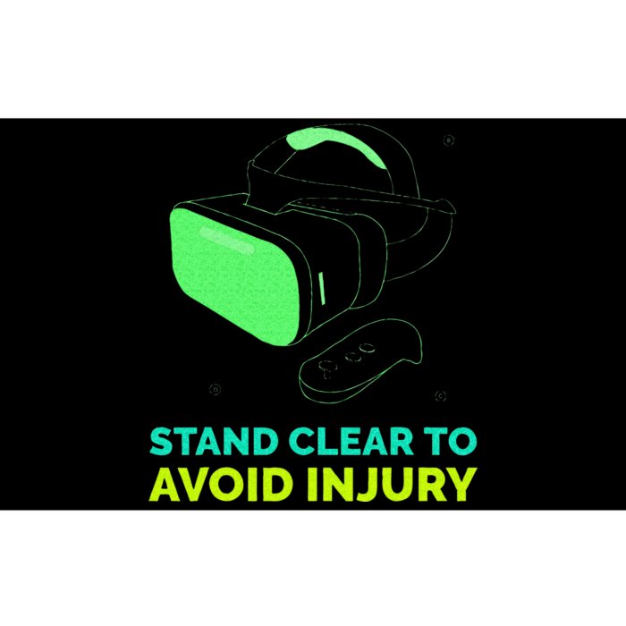 Funny Virtual Reality Hazard VR Stay Clear To Avoid Injury Bumper Sticker