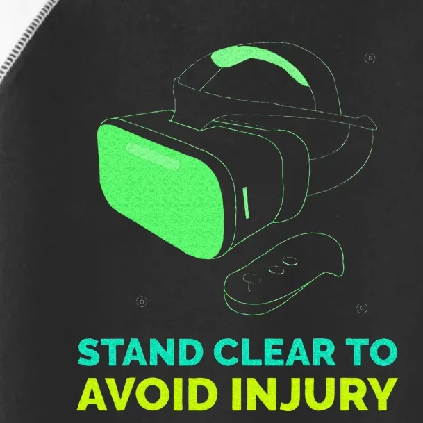 Funny Virtual Reality Hazard VR Stay Clear To Avoid Injury Toddler Fine Jersey T-Shirt