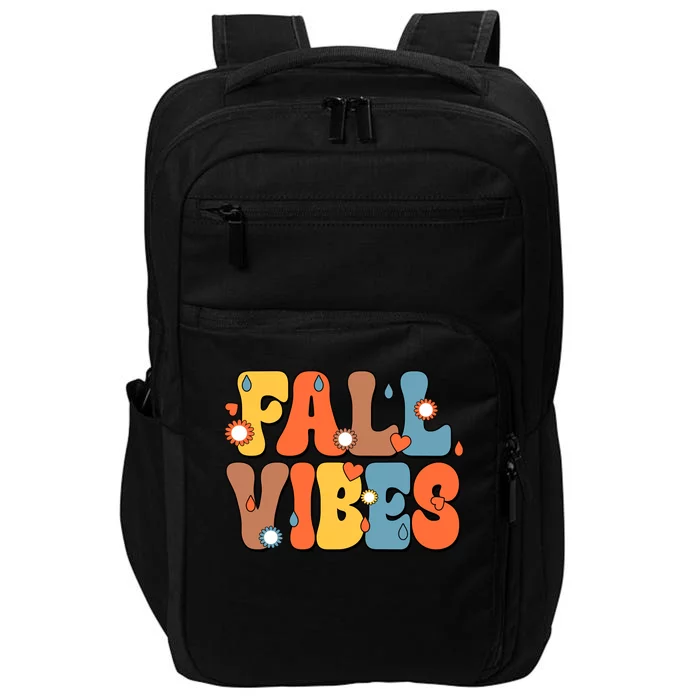 Fall Vibes Retro Groovy Cute Impact Tech Backpack