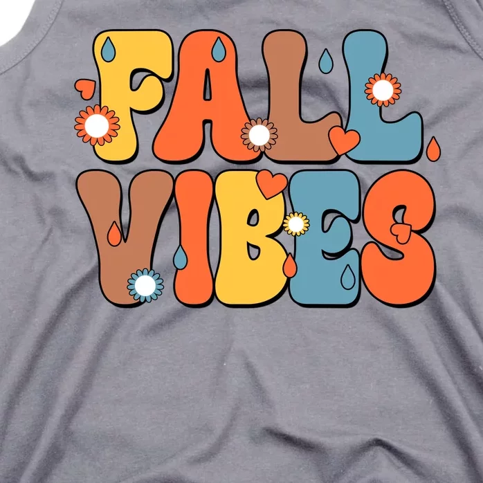 Fall Vibes Retro Groovy Cute Tank Top