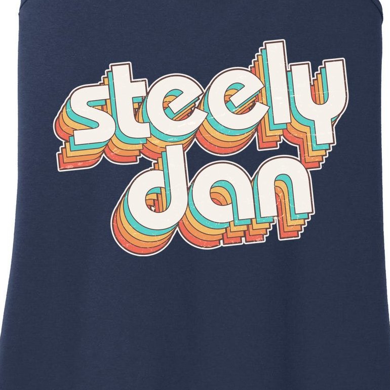 Funny Vintage Retro Steely Dan Logo Ladies Essential Tank