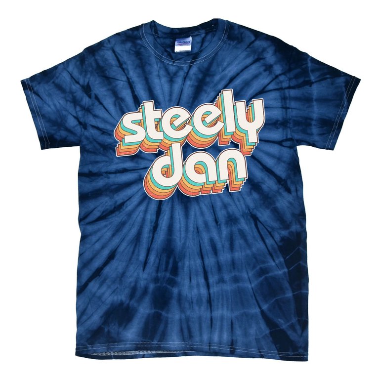 Funny Vintage Retro Steely Dan Logo Tie-Dye T-Shirt