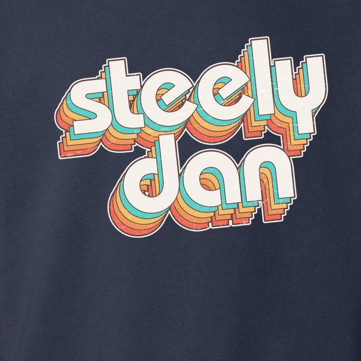 Funny Vintage Retro Steely Dan Logo Toddler Hoodie