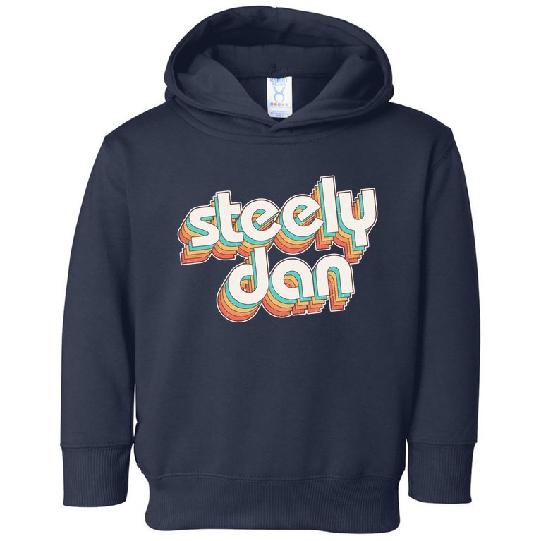 Funny Vintage Retro Steely Dan Logo Toddler Hoodie