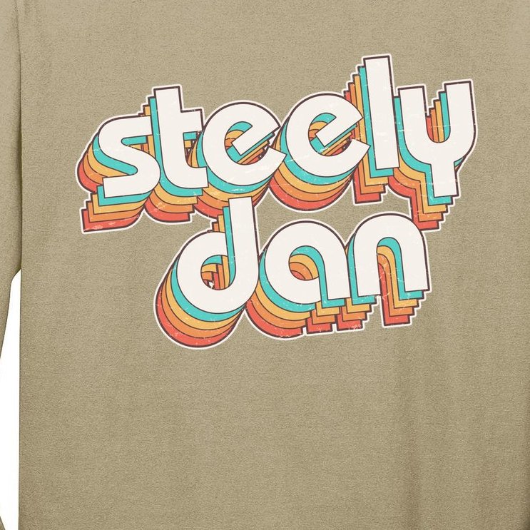 Funny Vintage Retro Steely Dan Logo Tall Long Sleeve T-Shirt