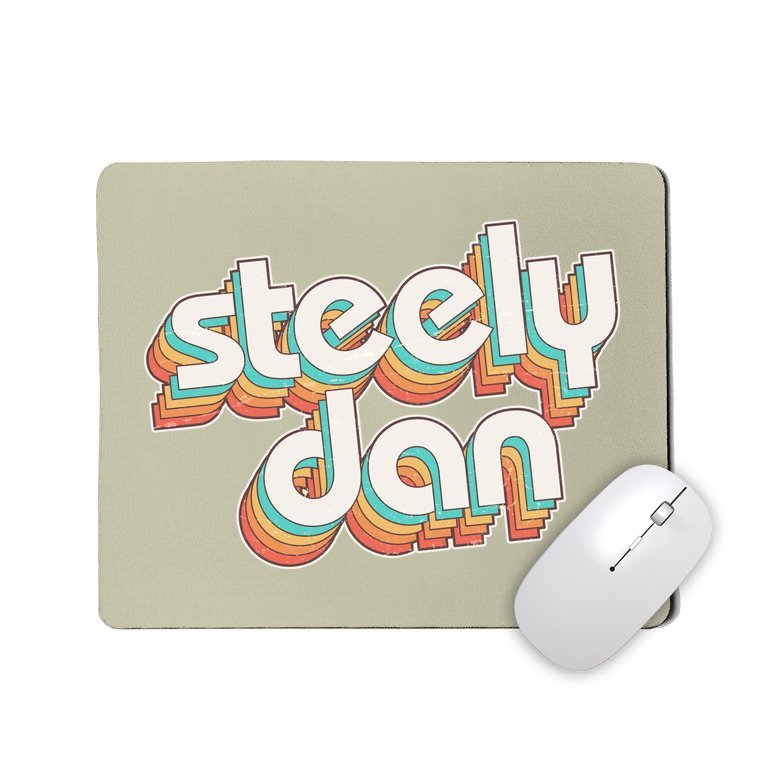 Funny Vintage Retro Steely Dan Logo Mousepad
