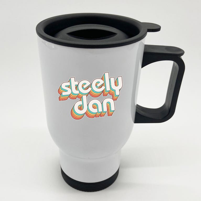 Funny Vintage Retro Steely Dan Logo Stainless Steel Travel Mug