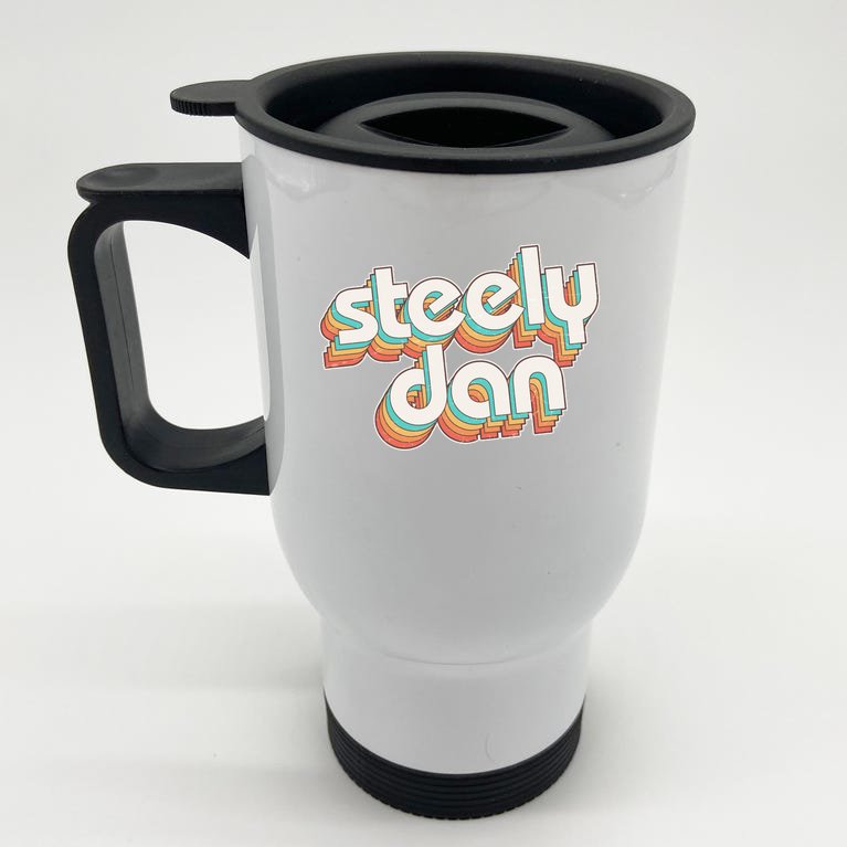 Funny Vintage Retro Steely Dan Logo Stainless Steel Travel Mug