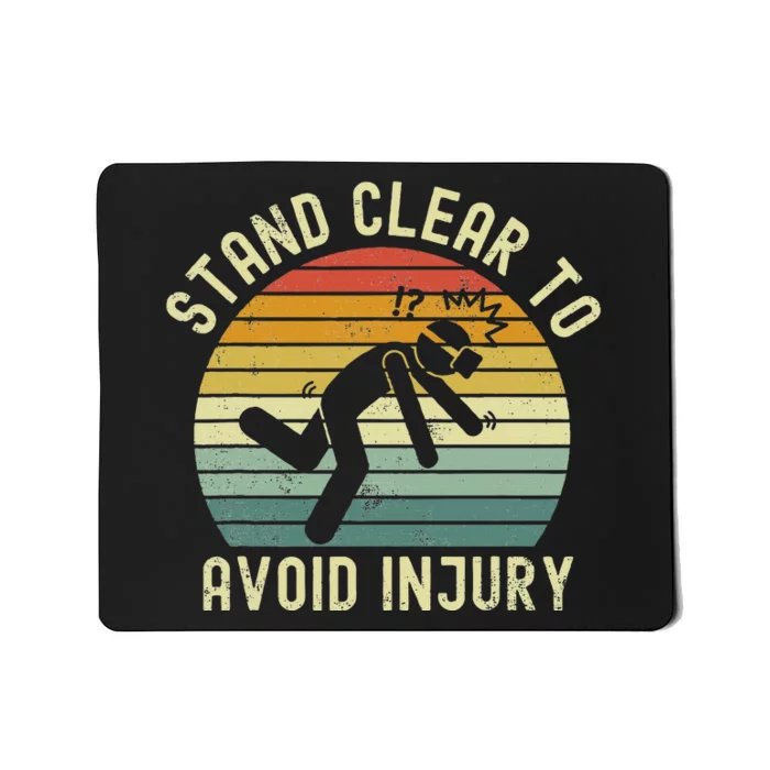 Funny Virtual Reality Vr Stay Clear To Avoid Injury Mousepad