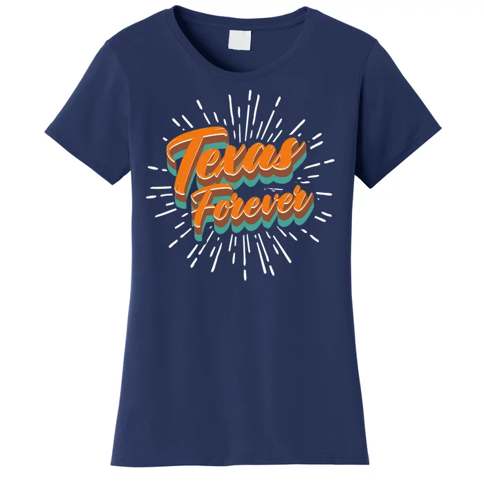 Funny Vintage Retro Starburst Texas Forever Women's T-Shirt