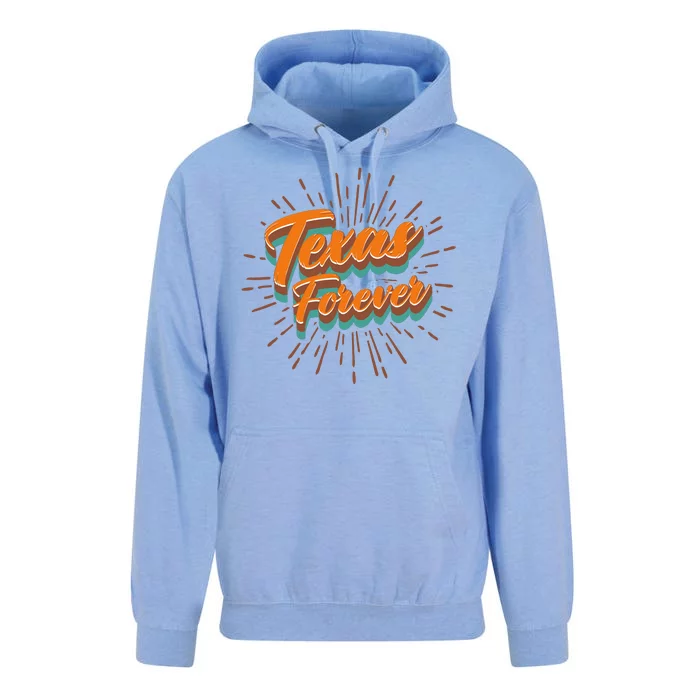 Funny Vintage Retro Starburst Texas Forever Unisex Surf Hoodie