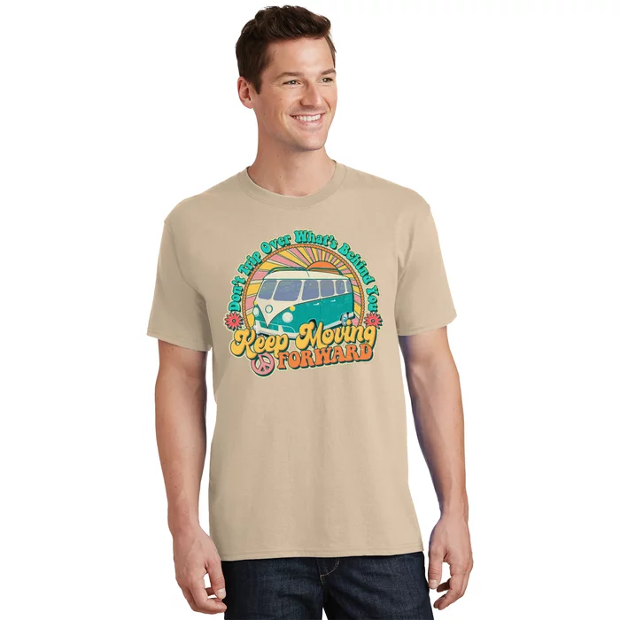 Funny Vintage Retro VW Bus Keep Moving Forward Sunshine T-Shirt