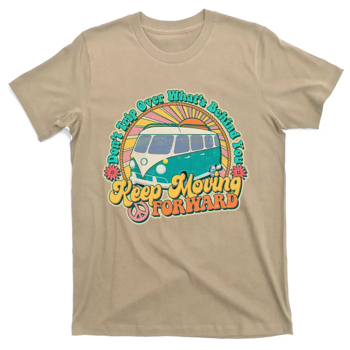 Funny Vintage Retro VW Bus Keep Moving Forward Sunshine T-Shirt