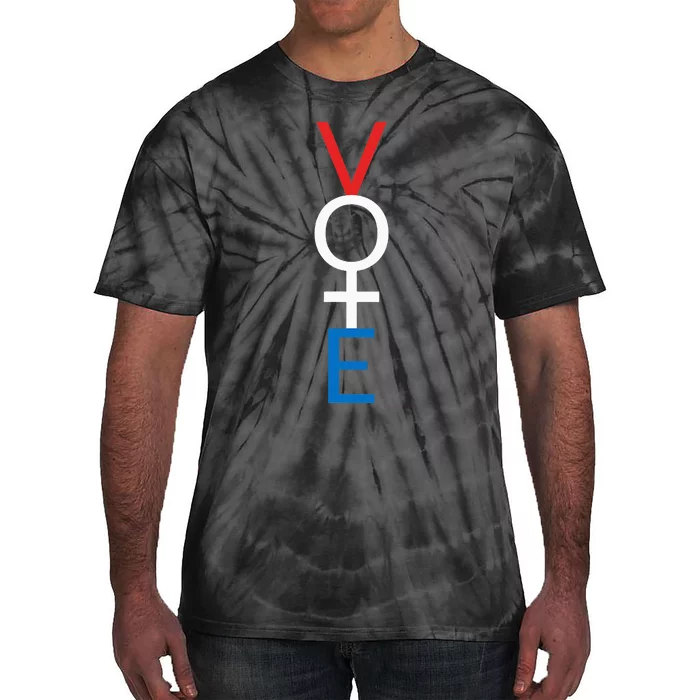 Feminist Vote Red White Blue Voting Tie-Dye T-Shirt