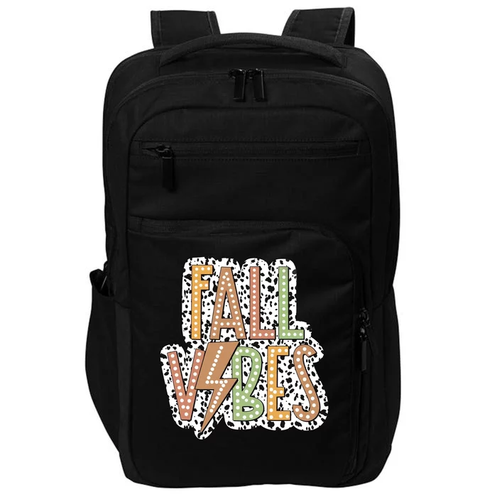 Fall Vibes Retro Autumn Patterns Impact Tech Backpack