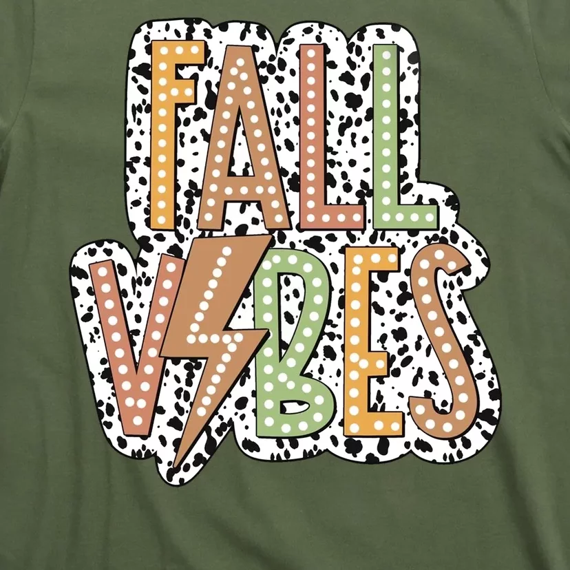 Fall Vibes Retro Autumn Patterns T-Shirt