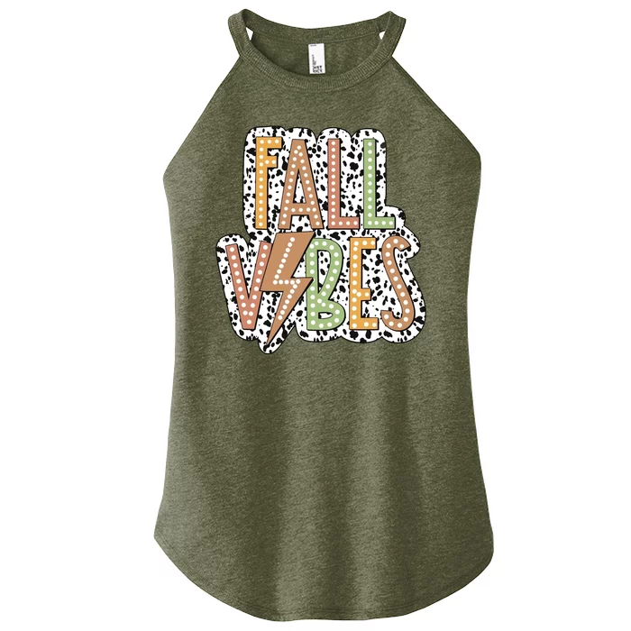 Fall Vibes Retro Autumn Patterns Women’s Perfect Tri Rocker Tank