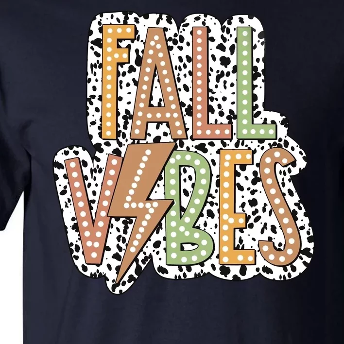 Fall Vibes Retro Autumn Patterns Tall T-Shirt