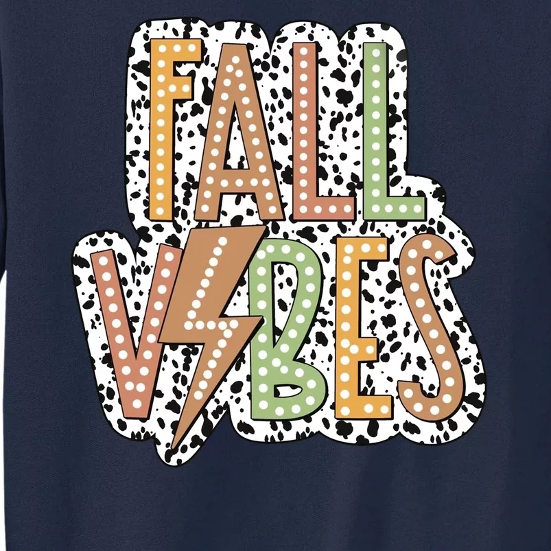 Fall Vibes Retro Autumn Patterns Tall Sweatshirt