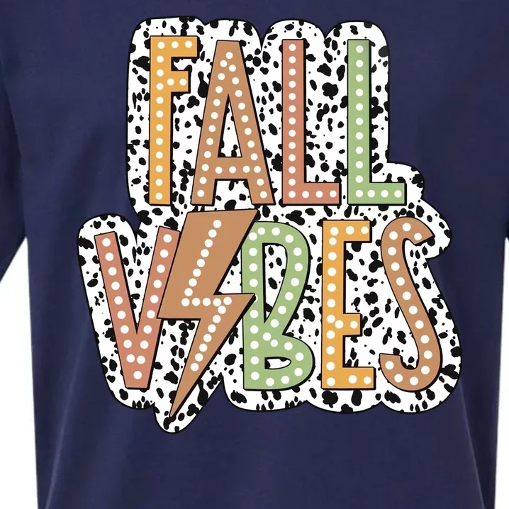 Fall Vibes Retro Autumn Patterns Sueded Cloud Jersey T-Shirt