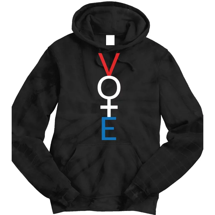 Feminist Vote Red White Blue Voting Election Gift Tie Dye Hoodie