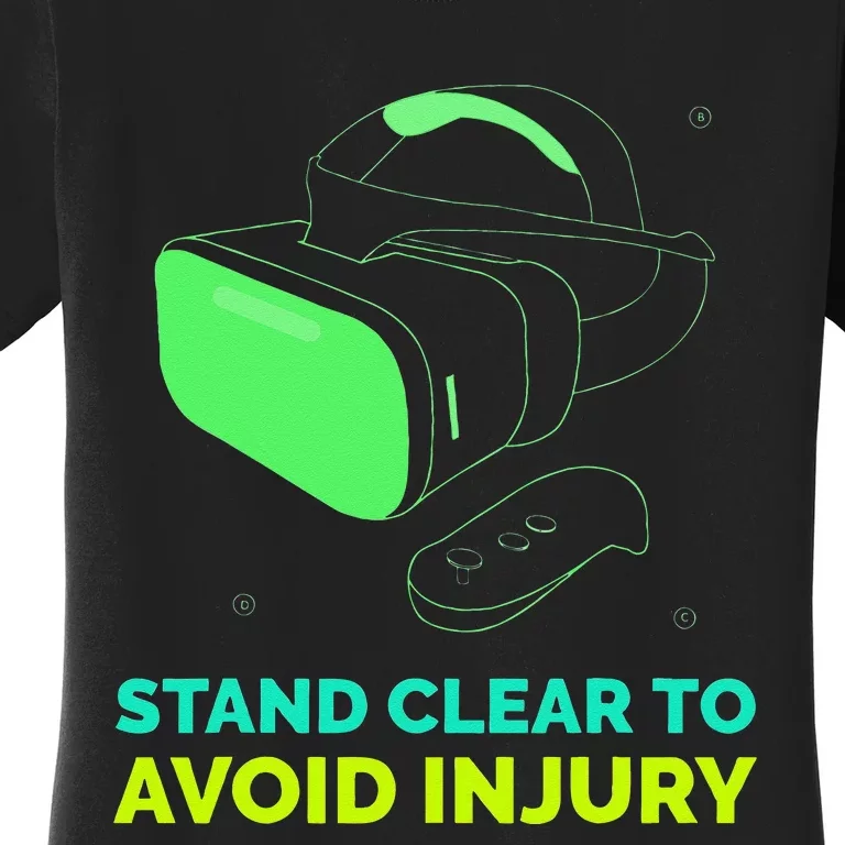 Funny Virtual Reality Hazard VR Stay Clear To Avoid Injury Women's T-Shirt