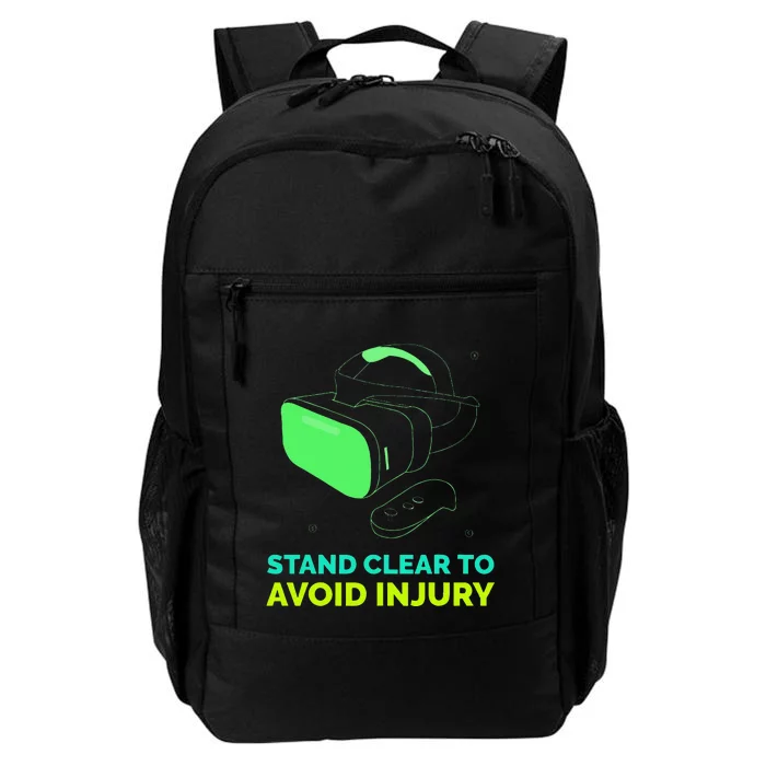 Funny Virtual Reality Hazard VR Stay Clear To Avoid Injury Daily Commute Backpack