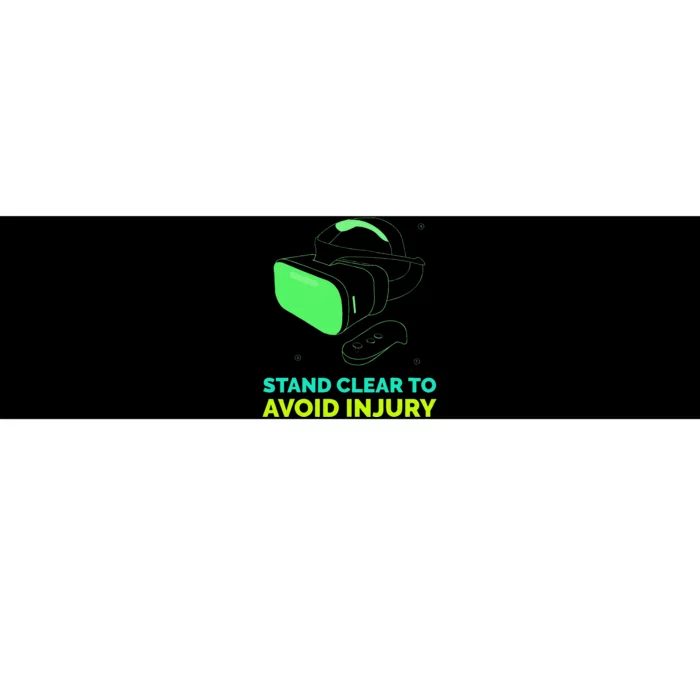 Funny Virtual Reality Hazard VR Stay Clear To Avoid Injury Bumper Sticker