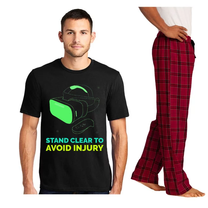 Funny Virtual Reality Hazard VR Stay Clear To Avoid Injury Pajama Set